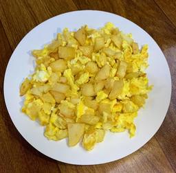مفركة بيض مع البطاطس 