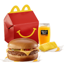 Happy Meal Cheeseburger With Pineapple