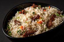 أرز مقلي بلحم الضأن