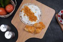 جبن سائل مع بطاطس عماني