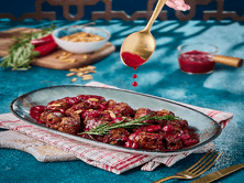 Awsal Meat With Cherries