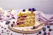 Elderflower & Blueberry Cake